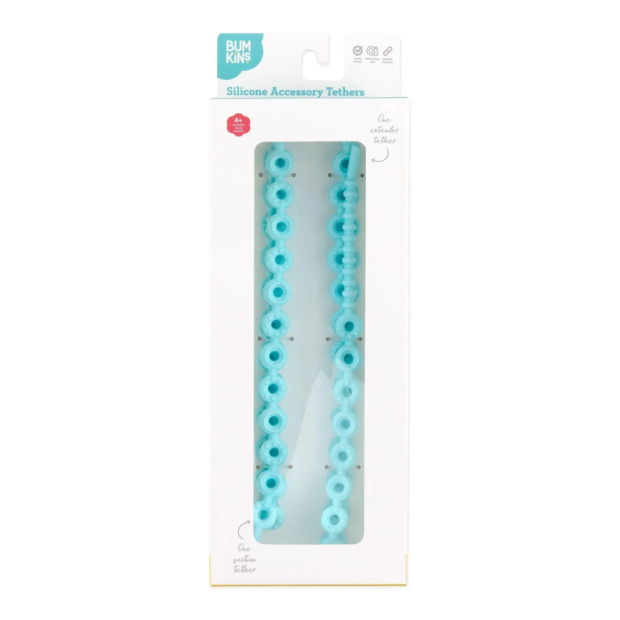 Silicone Accessory Tether 2-Pack: Blue