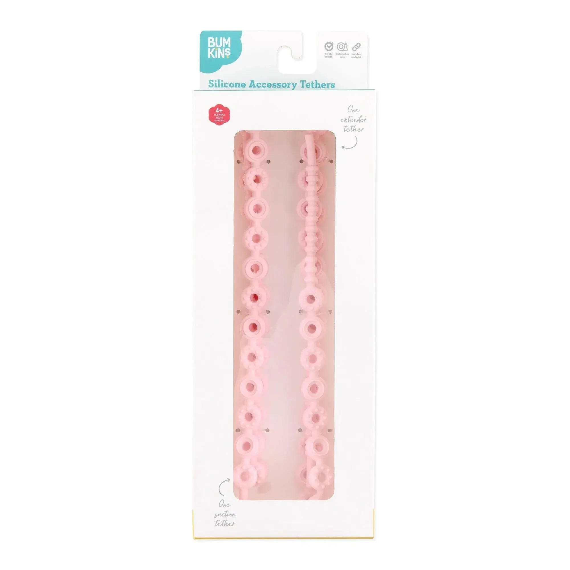 Silicone Accessory Tether 2-Pack: Pink