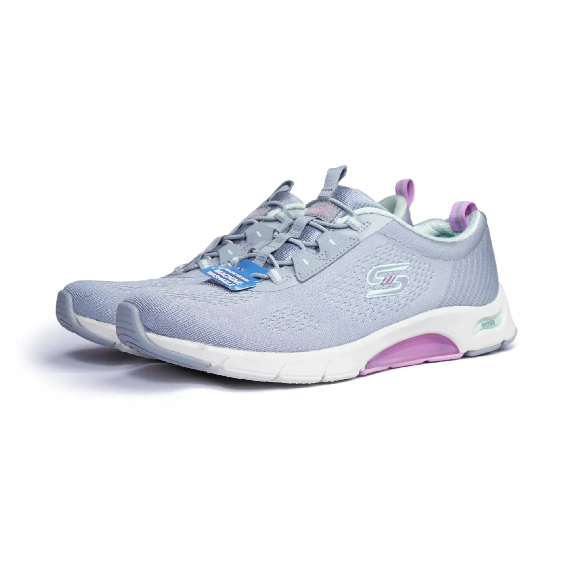 Skechers Skech-Air Arch Fit Walking Shoes Grey-Aqua