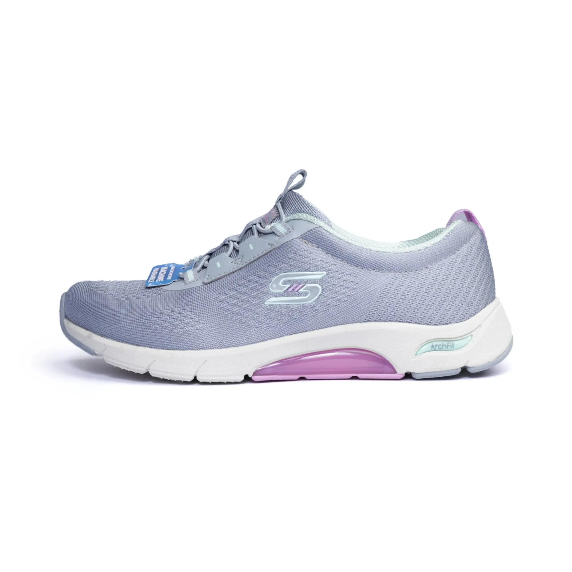 Skechers Skech-Air Arch Fit Walking Shoes Grey-Aqua