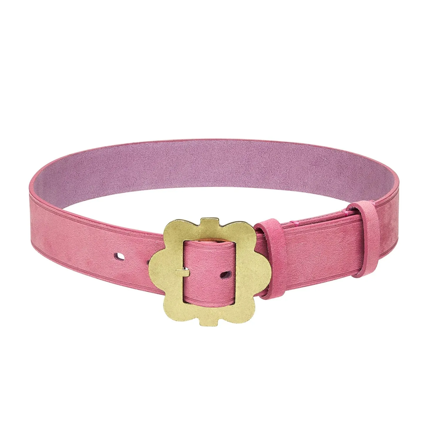 SKY HIGH FARM WORKWEAR BELT FLOWER BUCKLE PINK