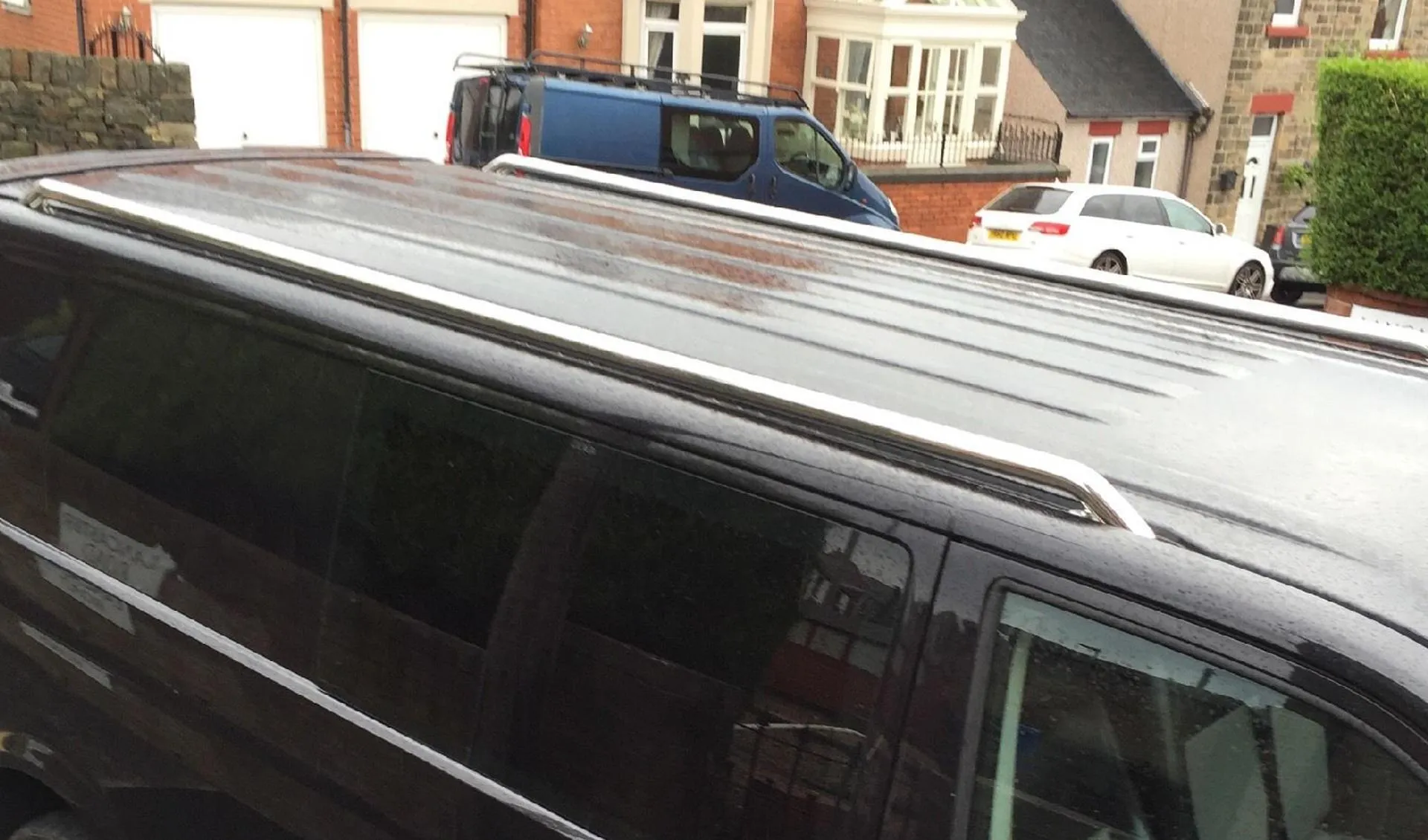 Stainless Steel OE Style Roof Rails for the Volkswagen Transporter T6 SWB