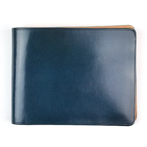 The Blue Bi-fold Wallet by Il Bussetto