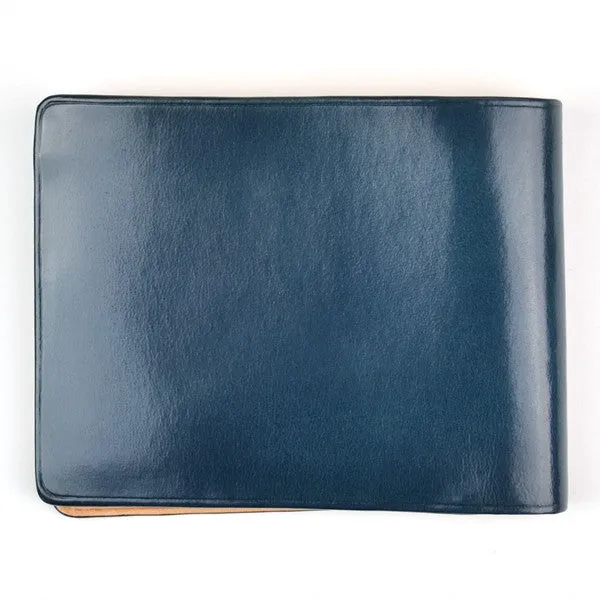 The Blue Bi-fold Wallet by Il Bussetto