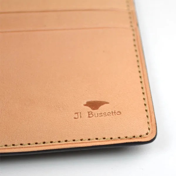 The Blue Bi-fold Wallet by Il Bussetto