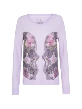 Twin Skulls Crew Neck Sweatshirt