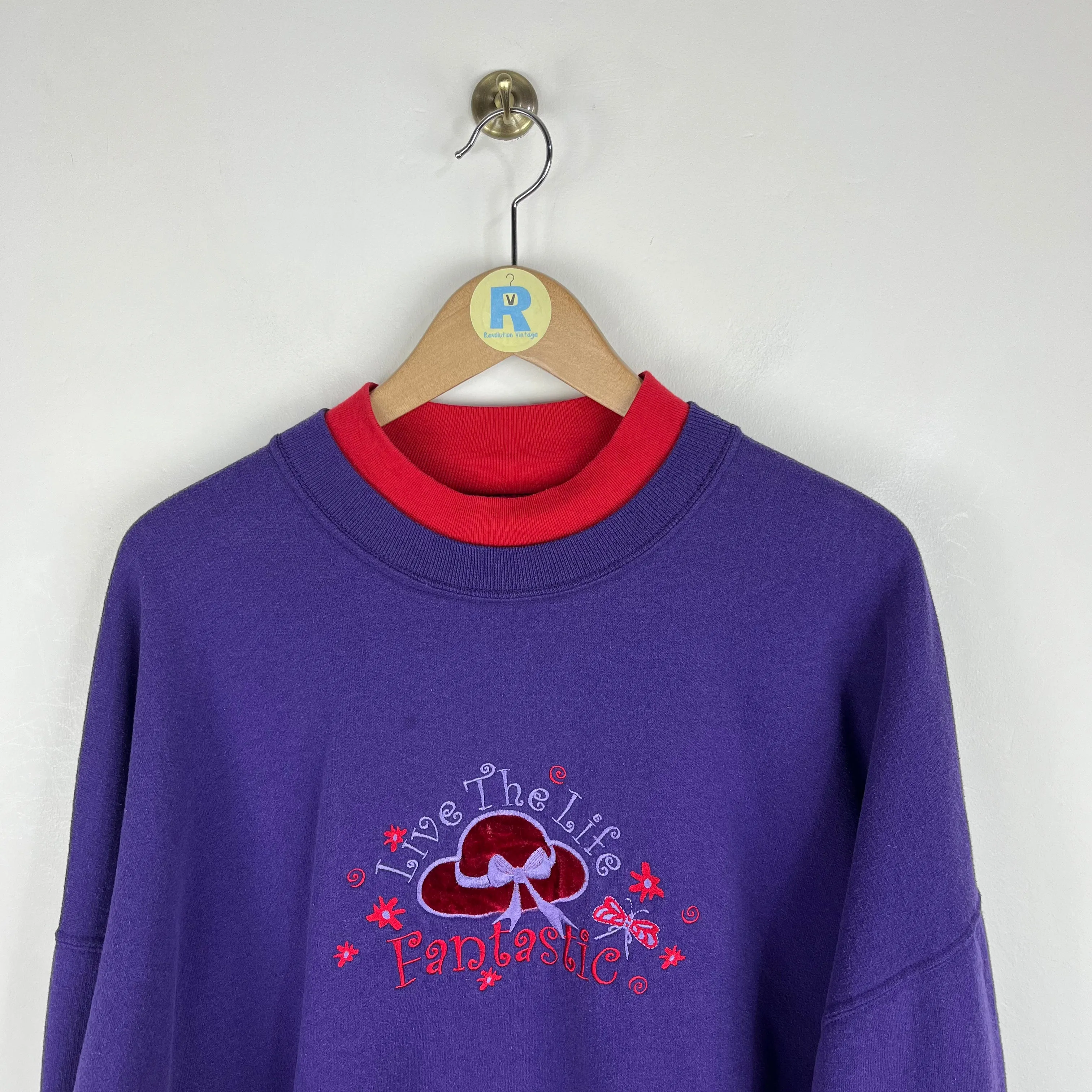 Vintage Embroidered Sweatshirt (XXL)