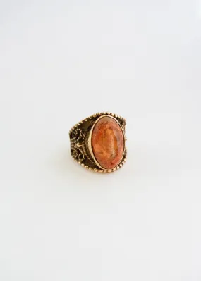 Vintage Pink Fire Ring