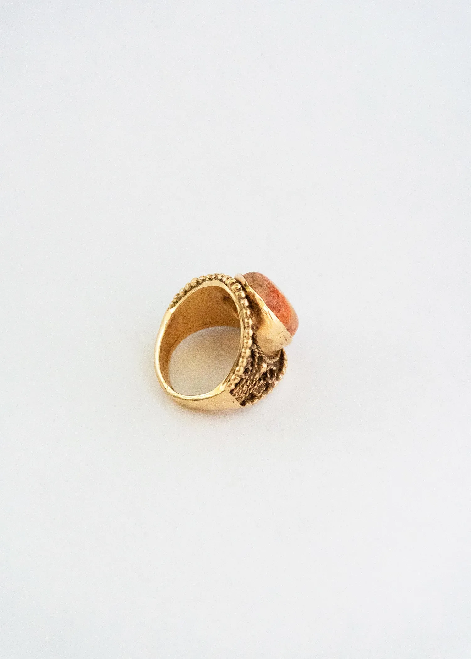 Vintage Pink Fire Ring