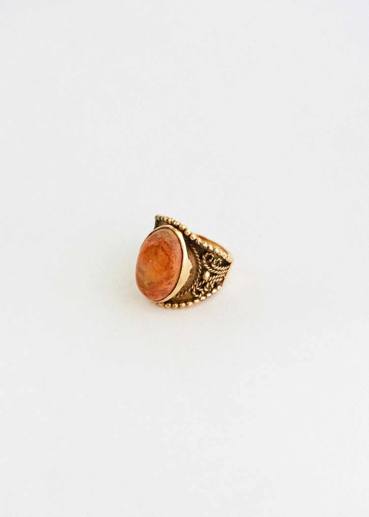 Vintage Pink Fire Ring