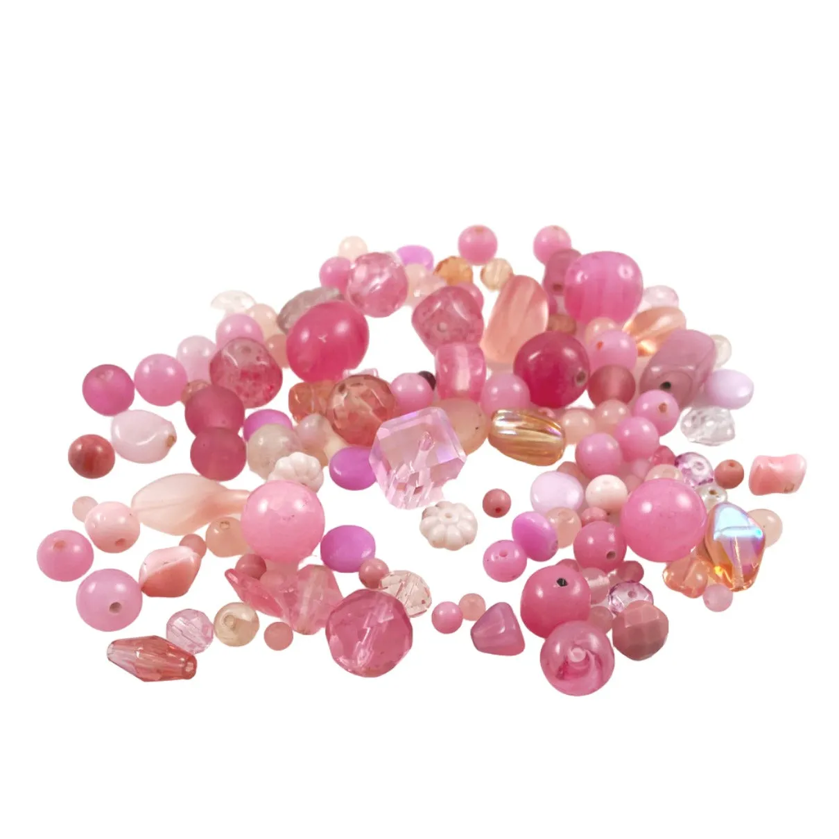 Vintage Pink Glass Bead Mix