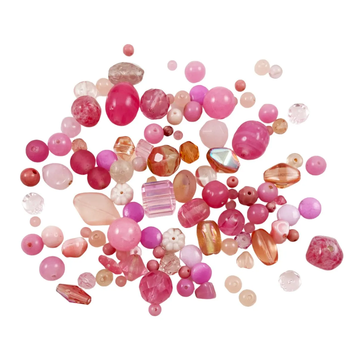 Vintage Pink Glass Bead Mix