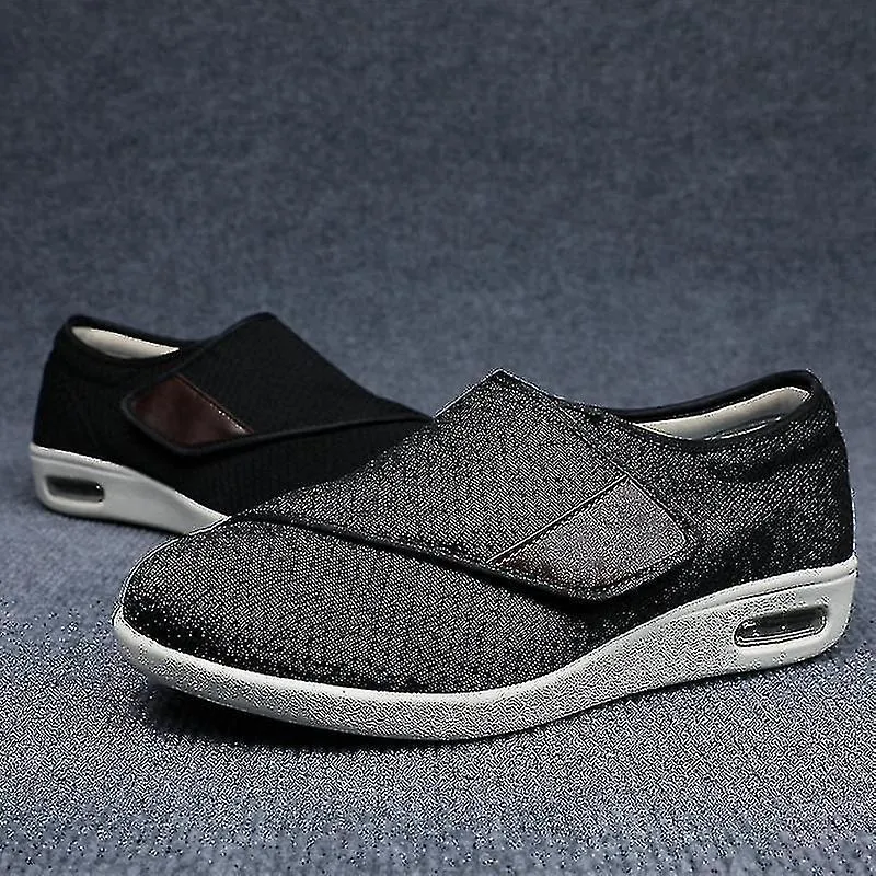 Wide Adjusting Soft Comfortable Shoes Orthopedic Walking Shoes For The Old Breathable Hook-and-loop-YUHAO