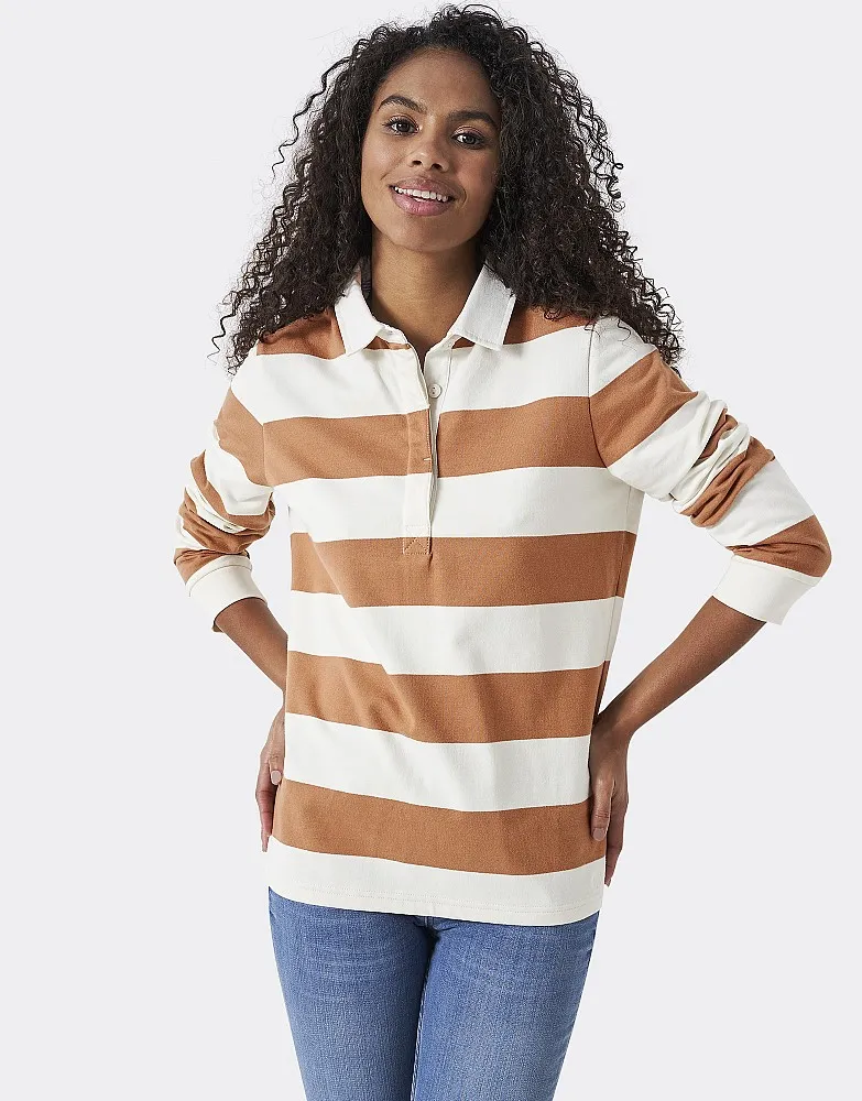 Women's Anouk Relaxed Rugby Shirt from Crew Clothing Company