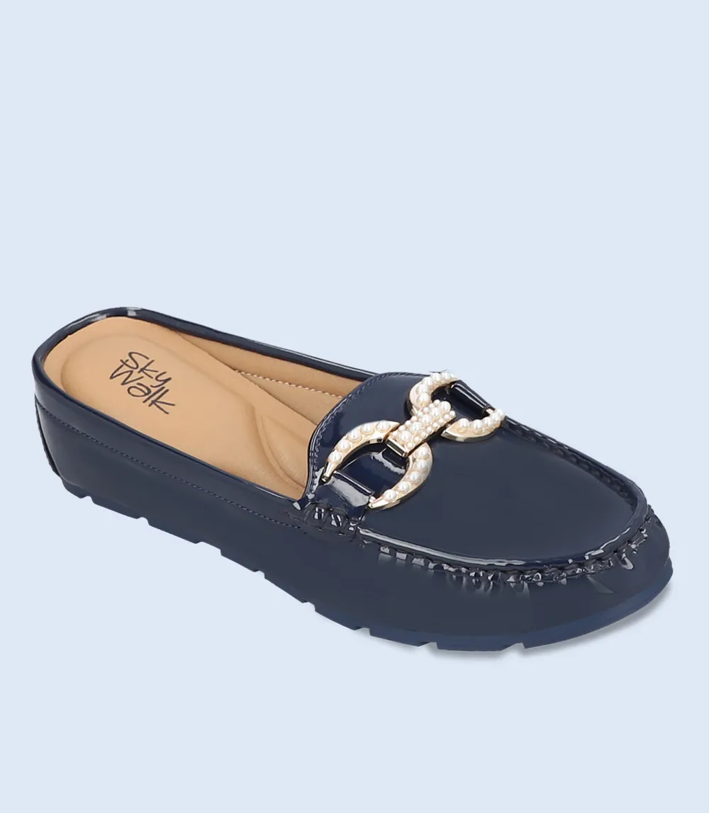 Women's Navy Comfort Mules