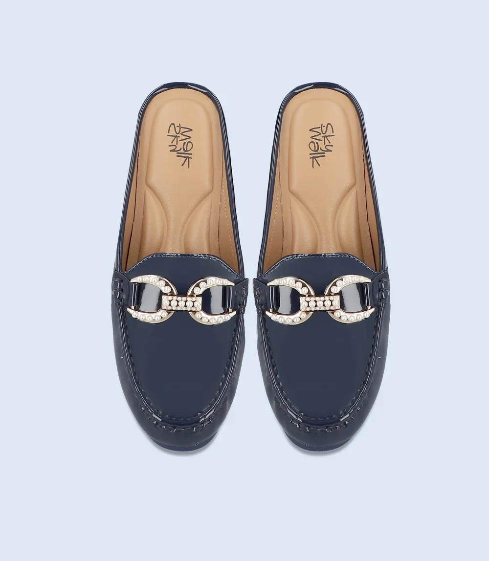 Women's Navy Comfort Mules