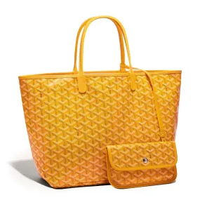 yellow goyard saint louis pm tote bag