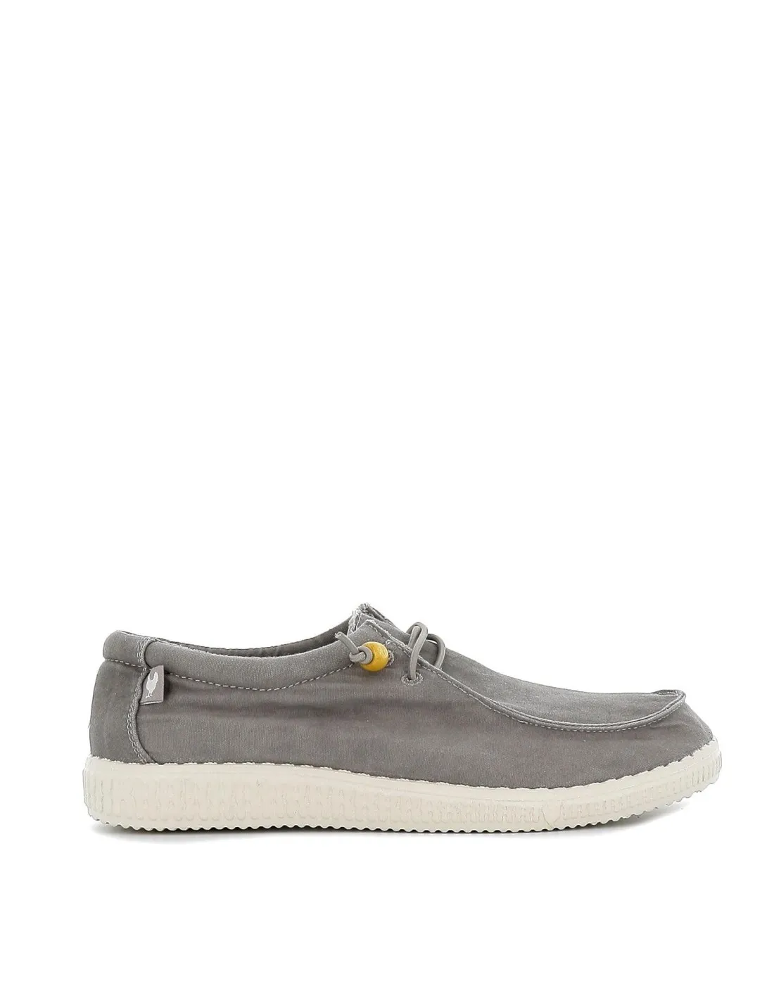 Zapatilla tipo mocasín hombre canvas verano gris Walking Pitas