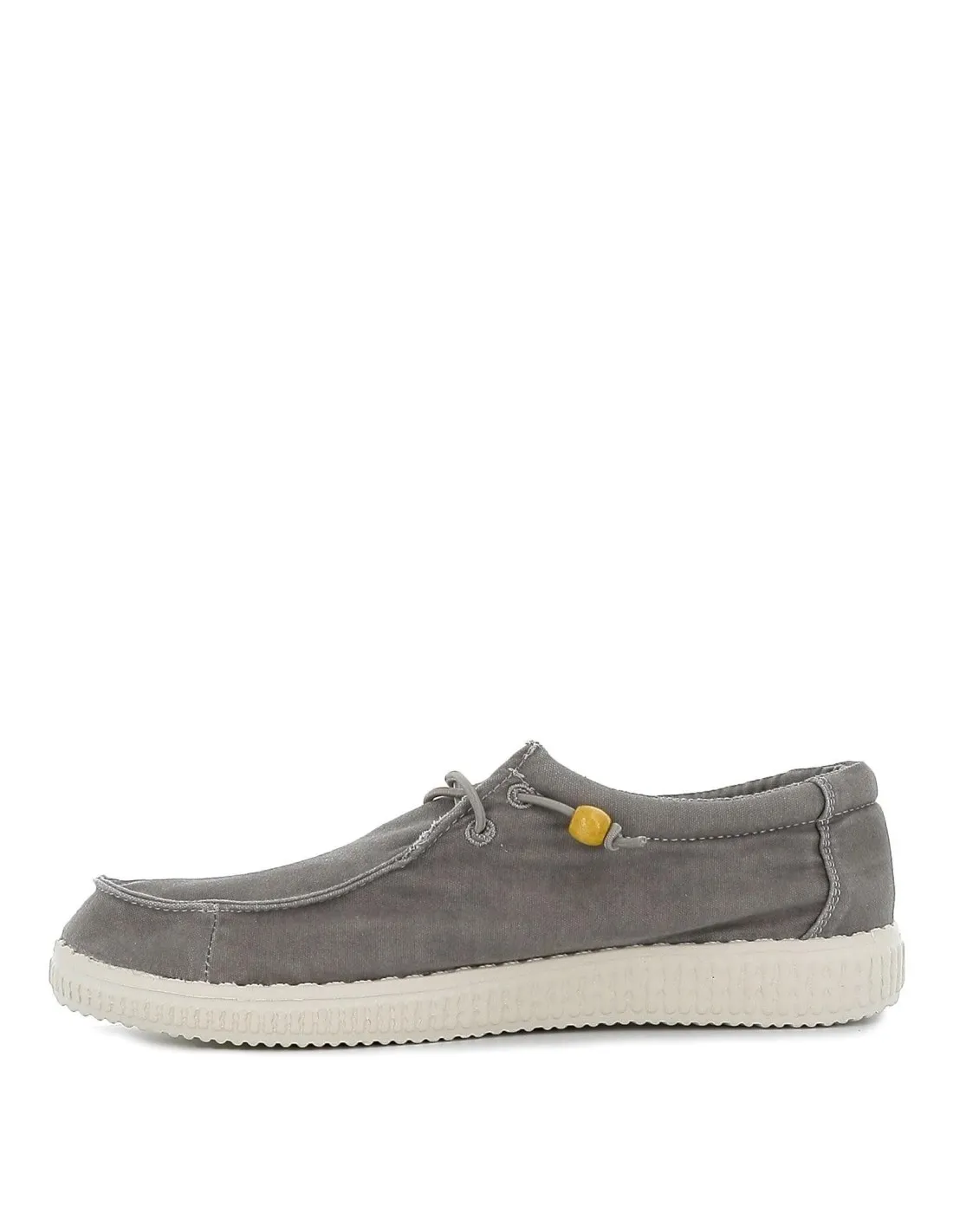 Zapatilla tipo mocasín hombre canvas verano gris Walking Pitas